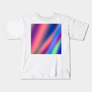 red blue green abstract texture pattern art Kids T-Shirt